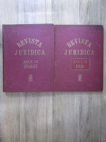 Revista Juridica (numerele pe anii 1926, 1927 si 1928 colegate in 2 volume)
