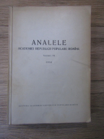 Anticariat: Analele Academiei Republicii Populare Romane, volumul 6: 1956