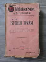 Biblioteca Socec. Scriitorii romani (Gh. Sincai, Florian Aaron, M. Kogalniceanu, N. Balcescu, etc)