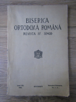 Biserica Ortodoxa Romana. Revista Sf. Sinod, anul LII, ianuarie-februarie nr. 1-2