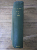 Colectiune de legi si regulamente. Legi anexe (tomul XIV, partea I a, B,  1936)