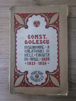 Constantin Golescu - Insemnare a calatoriei mele facuta in anul 1824, 1825, 1826 (1915)