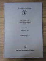 Dictionarul limbii romane, literele J,K,L (tomul III)