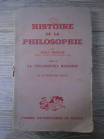 Emile Brehier - Histoire de la philosophie (volumul 2, 1941)