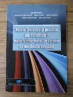 Ilie Butnariu - Bazele teoretice si practice ale solidificarii materialelor metalice feroase cu destinatie speciala