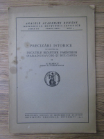 N. Banescu - Precizari istorice cu privire la ducatele bizantine Paristrion (Paradunavon) si Bulgaria