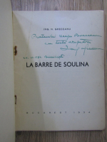 N. Greceanu - La Barre de Soulina (cu autograful autorului, 1934)