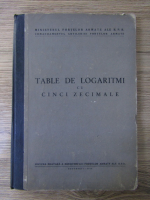 Table cu logaritmi cu cinci zecimale