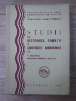 Vitalie Pietraru - Studii de geotehnica, fundatii si constructii hidrotehnice (volumul 11)