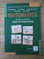 N. I. Anghelescu - Matematica. Manual pentru anul de completare