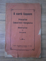 O scurta expunere a principiilor Comunitatii Evanghelice a Adventistilor de ziua saptea