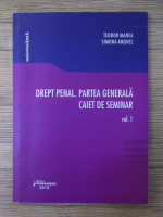 Teodor Manea, Simona Anghel - Drept penal. Partea generala. Caiet de seminar (volumul 1)
