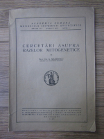 G. Marinescu - Cercetari asupra razelor mitogenetice (1936)