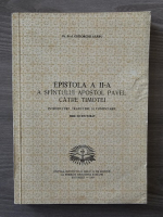Gheorghe Sarbu - Epistola a II-a a Sfantului Apostol Pavel catre timotei. Teza de doctorat (1987)