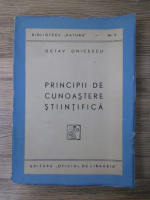 Octav Onicescu - Principii de cunoastere stiintifica (1944)