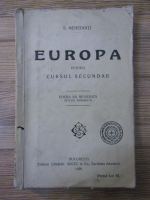 S. Mehedinti - Europa pentru cursul secundar (1928)