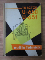 Tractor U-650, U-651. Notita tehnica