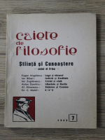 Anton Dumitriu - Caiete de filosofie. Stiinta si cunoastere, nr. 10, 1943