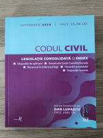 Dan Lupascu - Codul civil. Legislatie consolidata si index, septembrie 2020