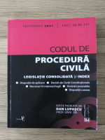 Dan Lupascu - Codul de procedura civila. Legislatie consolidata si index, septembrie 2021 (editia a XII-a, revizuita)