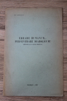 Dan Simonescu - Errare humanum. Perseverare diabolicum (1933)