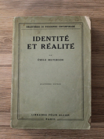 Emile Meyerson - Identite et realite (1932)