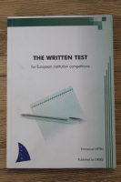 Emmanuel Hetru - The written test for European institution competitions