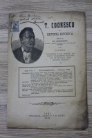 Gh. Ghibanescu - Revista istorica Teodor Codrescu, anul I, nr. 3, 1 decembrie 1915