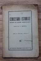 I. Minea - Revista de Istorie Romaneasca. Cercetari istorice, anul X-XII, nr. 1, 1936