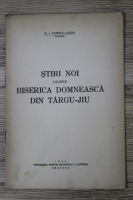 I. Popescu Cilieni - Stiri noi despre Biserica Domneasca din Targu-Jiu (1944)  
