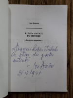 Ion Donoiu - Lumea antica pe monede (cu autograful autorului)