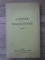 L'annee balzacienne 1960