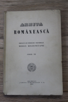 Revista Arhiva Romaneasca (tomul VII, 1941)