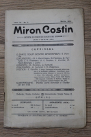 Revista de cercetari si marturii istorice Miron Costin, anul III, nr. 3, martie 1915