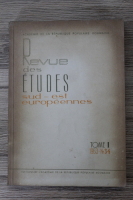 Revue des etudes sud-est europeennes, volumul 1, nr. 3-4, 1963