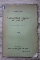 Teodor Racoce - Crestomaticul romanesc din anul 1820 (1930)