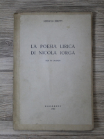 Adriana Ribetti - La poesia lirica di Nicola Iorga (1940)