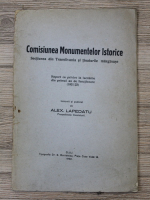 Alexandru Lapedatu - Comisiunea monumentelor istorice. Sectiunea din Transilvania si tinuturile marginase. Raport cu privire la lucrarile din primul an de functionare