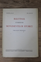 Buletinul comisiunii monumentelor istorice. Anul XXVI, fascicola 76, aprilie-iunie 1933