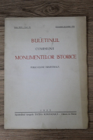 Buletinul comisiunii monumentelor istorice. Anul XXVI, fascicola 78, octombrie-decembrie 1933