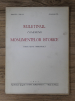 Anticariat: Buletinul Comisiunii monumentelor istorice, anul XXX, fasc. 92, april-iunie 1937
