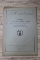 Carlo Tagliavini - Despre lexicon marsilianum (1929)