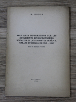 D. Bodin - Nouvelles informations sur les mouvements revolutionnaires roumains et sclavons de Craiova, Galtaz et Braila de 1840-1843 (1944)