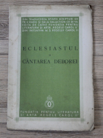 Eclesiastul si cantarea Deborei (1936)