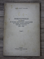 George I. Negulescu - Hirotoniile savarsite in eparhia Mitropoliei Ungrovlahiei in vremea Mitropolitului Grigorie Dascalul (1934)