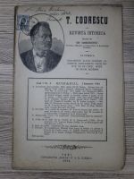 Anticariat: Gh. Ghibanescu - Revista istorica Teodor Codrescu, anul I, nr. 4 , 1 ianuarie 1916