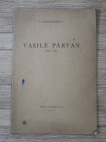 Anticariat: I. Andriesescu - Vasile Parvan (1927)