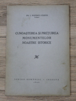 I. Popescu Cilieni - Cunoasterea si pretuirea monumentelor noastre istorice