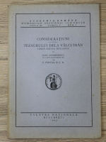 Ioan G. Andriesescu - Consideratiuni asupra tezaurului de la Valci-Tran, langa Plevna, Bulgaria (1925)