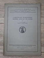 Anticariat: Ioan Lupas - Chronicon Dubnicense despre Stefan cel Mare (1929)